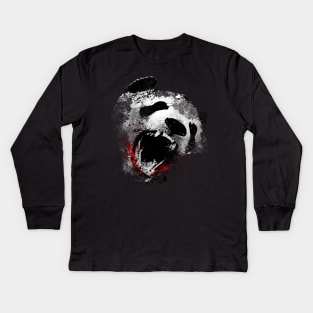 Killer Panda Kids Long Sleeve T-Shirt